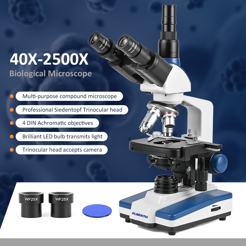 Microscope Compound 40X - 40X-2500X Professionele Biologische Microscoop Compound Mechanisch