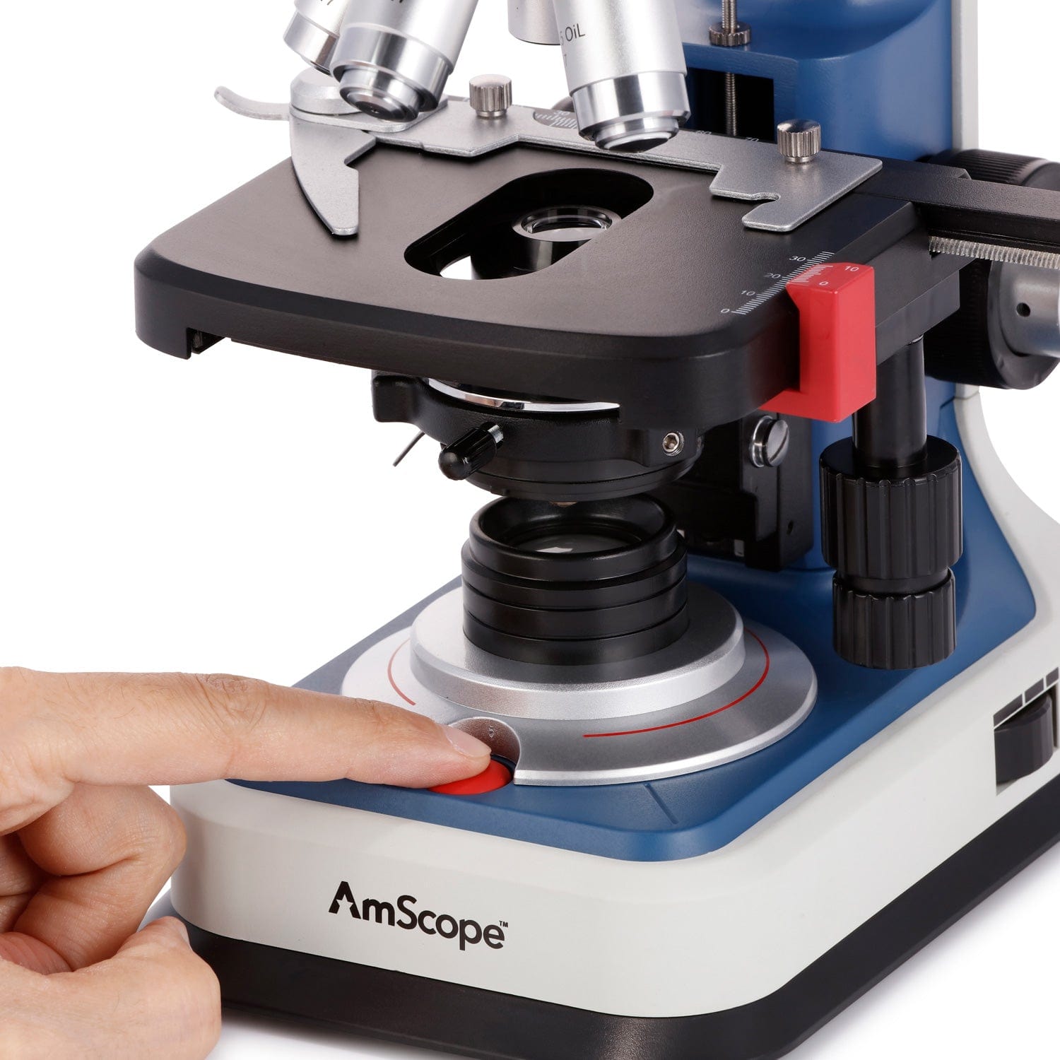 Microscope Compound 40X - AmScope 40X-2500X Studenten binoculaire compoundmicroscoop met