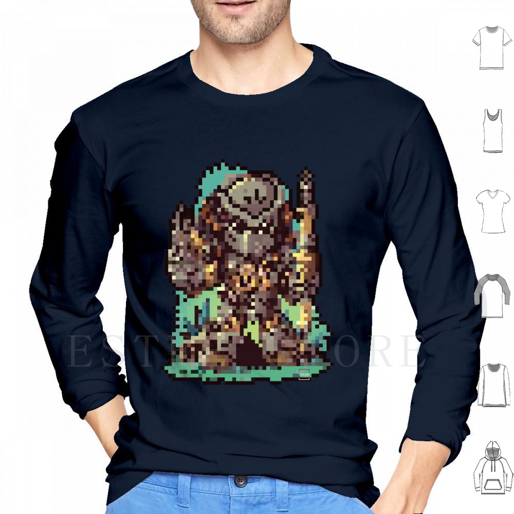 Science Hunter - Pixel Hoodies met lange mouwen 80s