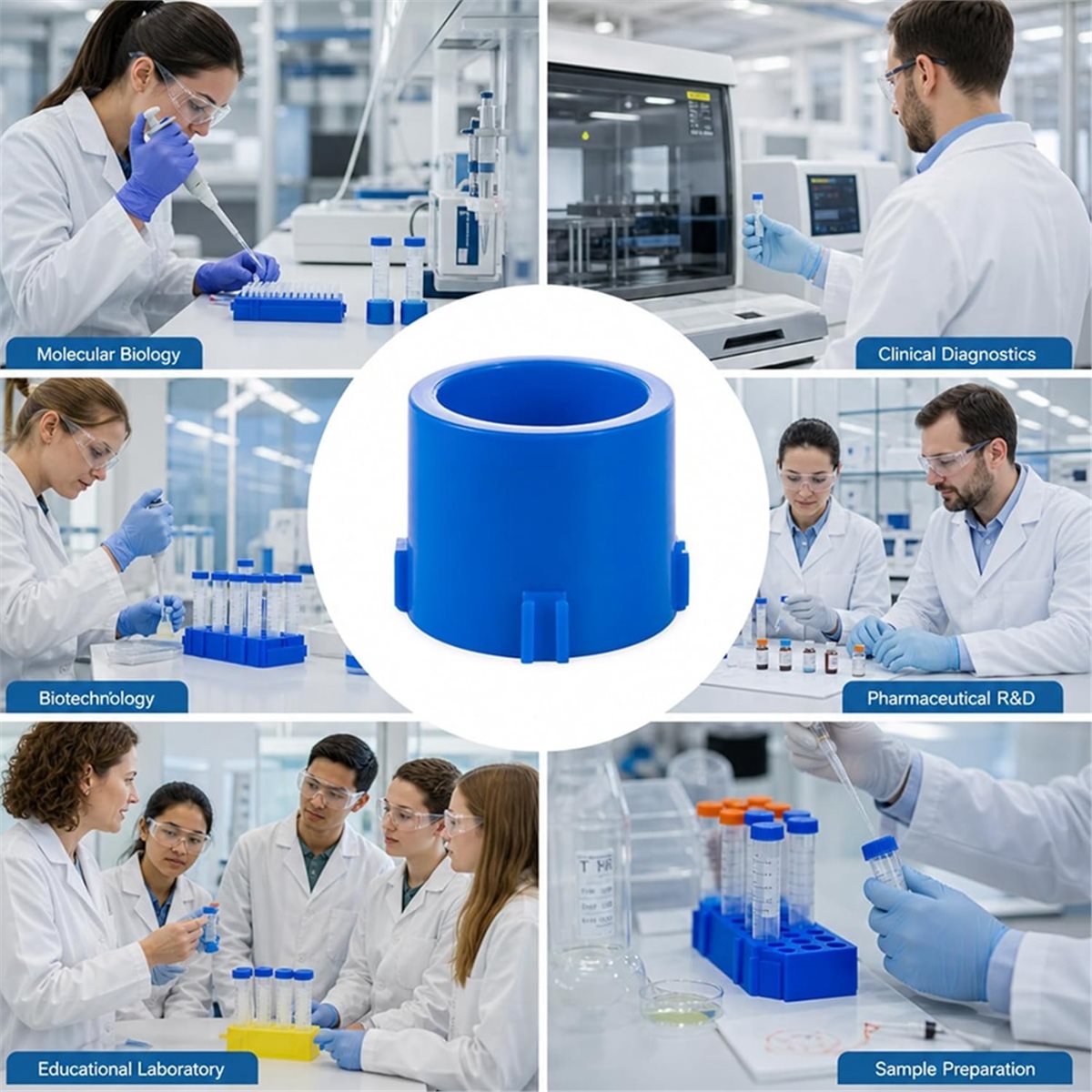 Hobby Science Lab - A1380K Centrifugebuisrek, kunststof conische buishouder voor