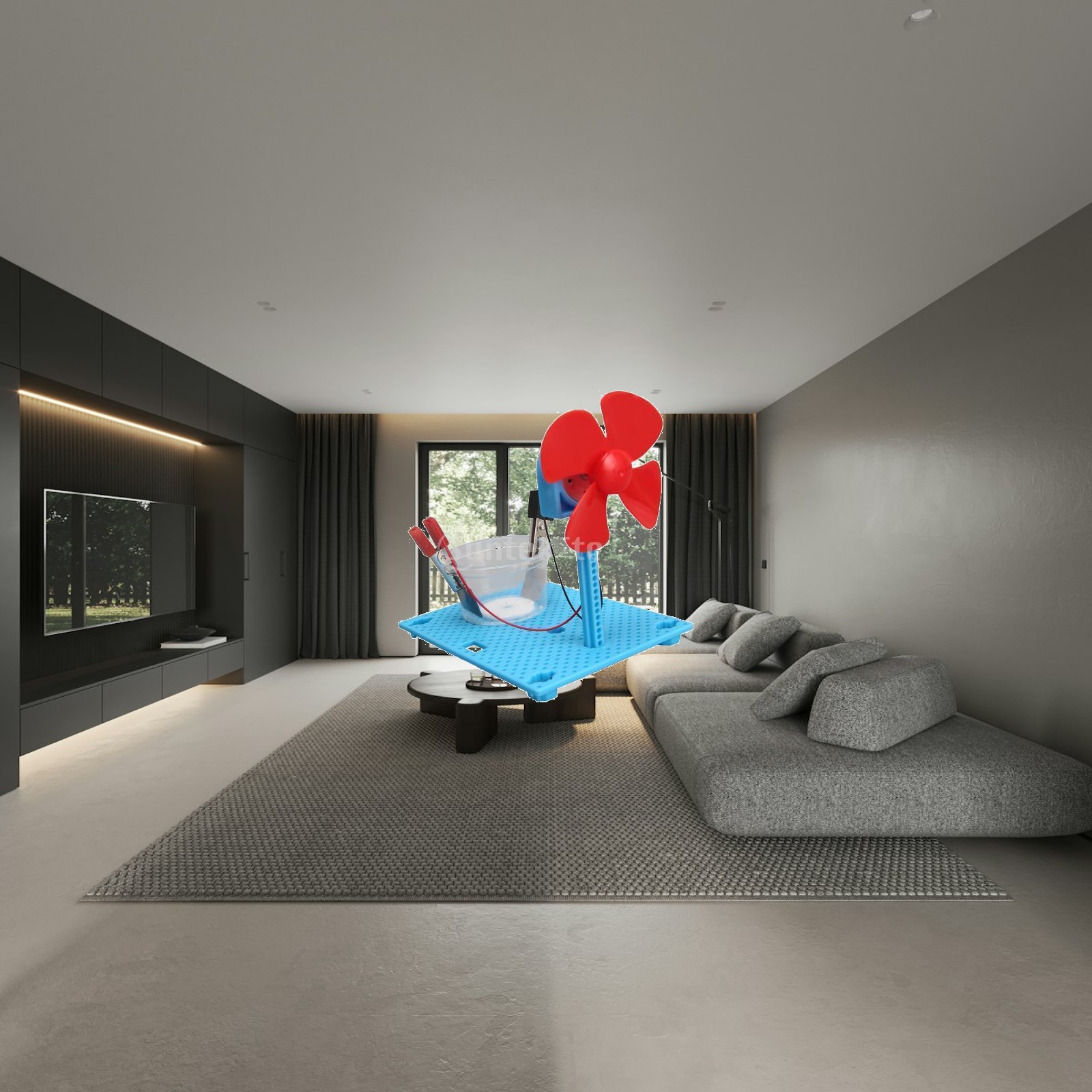 Science Project Physics - DIY-ventilator DIY wetenschappelijk speelgoed montageproject voor