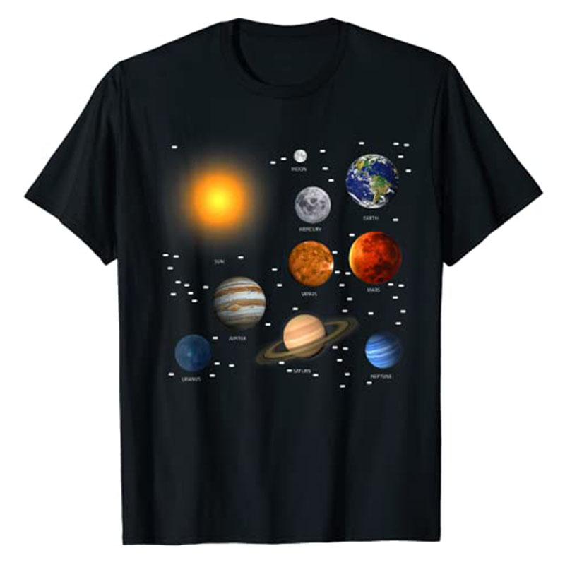 Hobby Is Science - Ons Zonnestelsel, Wetenschappelijk Onderwijs T-Shirt Ruimteliefhebber