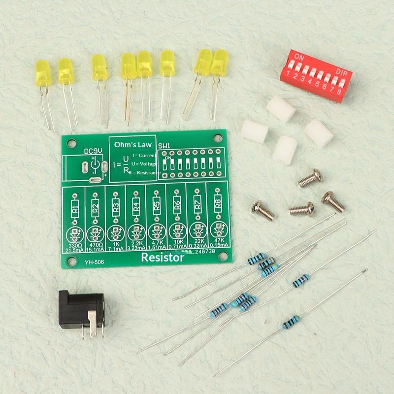 Is Learning Science A Hobby - Elektronische doe-het-zelf soldeerpraktijkset LED-stroomtester Meterkit voor