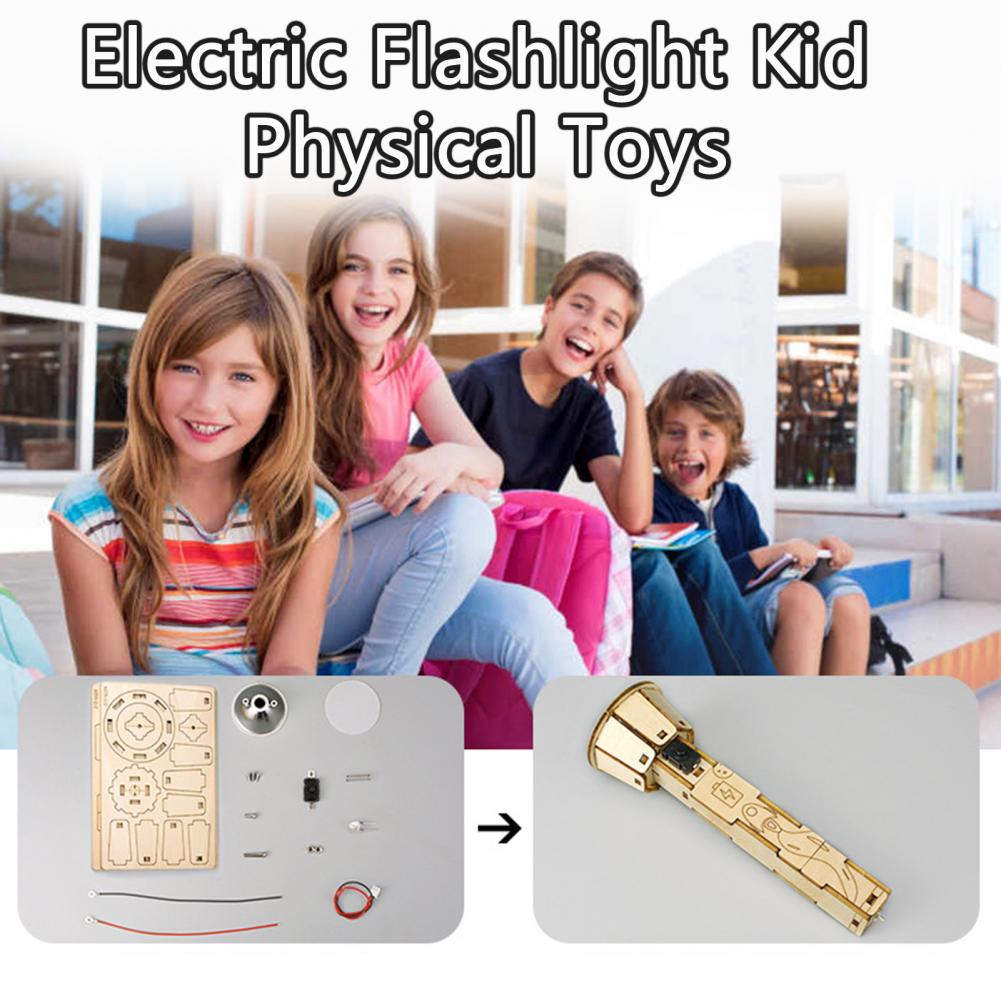 Houten DIY-zaklamp puzzelset S - Science Project Physics recensie en prijs