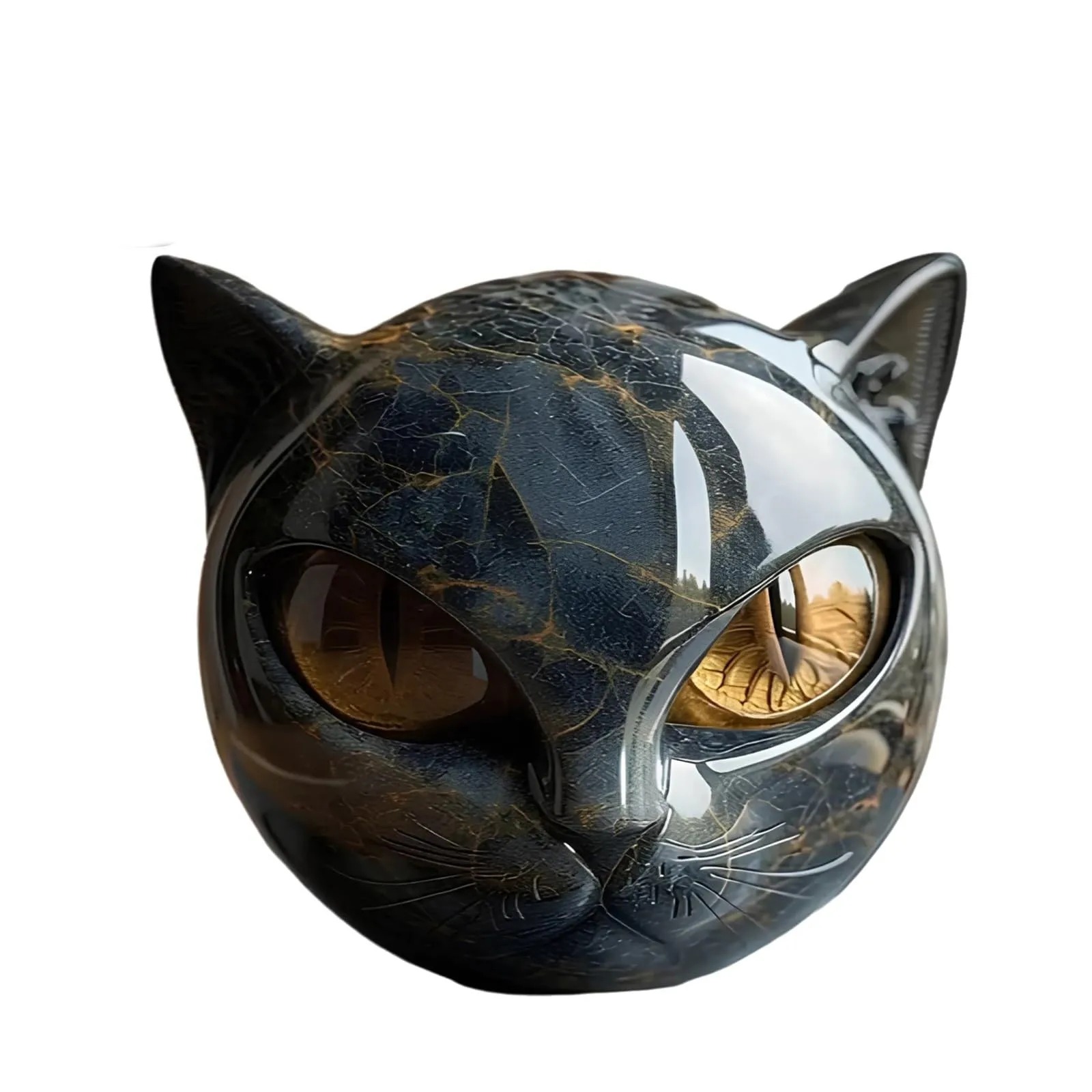 Decoratieve Zwarte Kat Steen B - Newton Cradle Large recensie en prijs