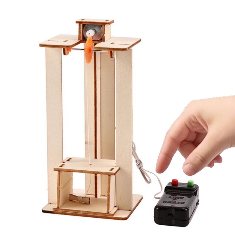 DIY Elektrische Lift Model Puz - Science Diy Model recensie en prijs